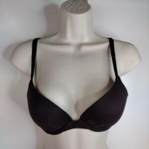 NEW Victoria's Secret Fabulous Padded Plunge Push Up Underwire Bra Sz 32C Brown